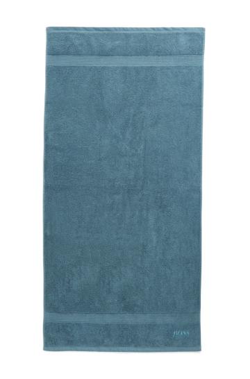 Ręcznik Kąpielowy BOSS Ribbed Border Ciemny Niebieskie Damskie (Pl81349)